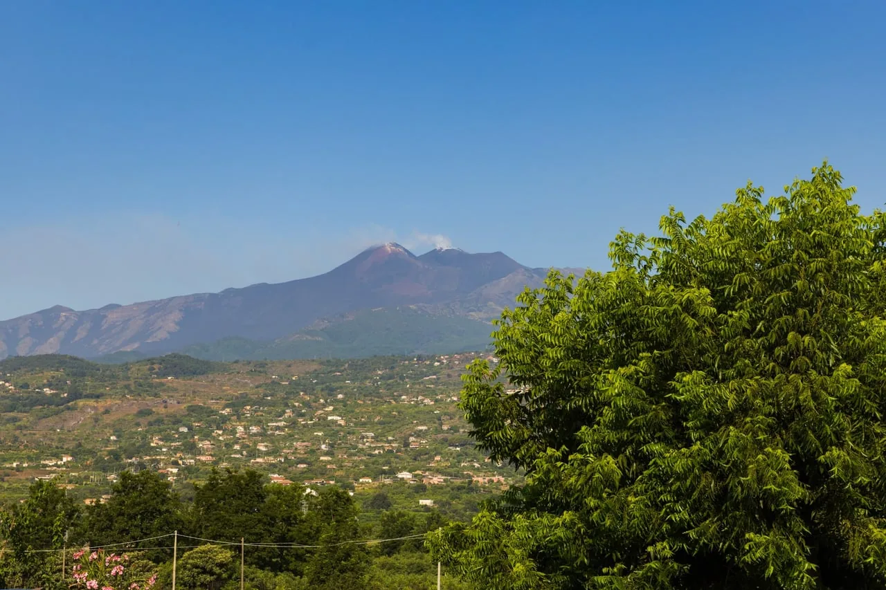 Il panorama dell’Etna